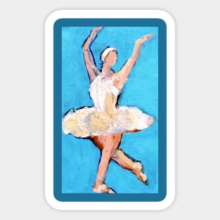 Ballet Dancer Original Art Painting Sticker